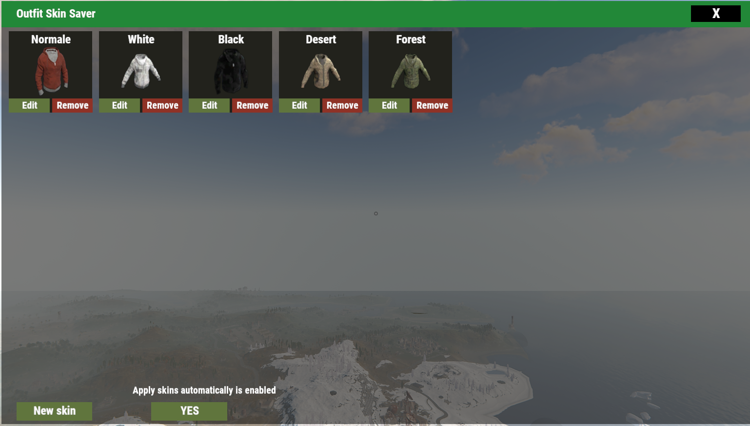 Save Outfit Skin: Rust Plugin By Scalbox